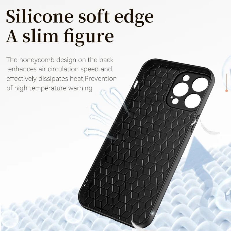 Luxury iPhone Case MagSafe Compatible Genuine Leather Shockproof Protective Cover Camera Lens Protection Magnetic Slim Design