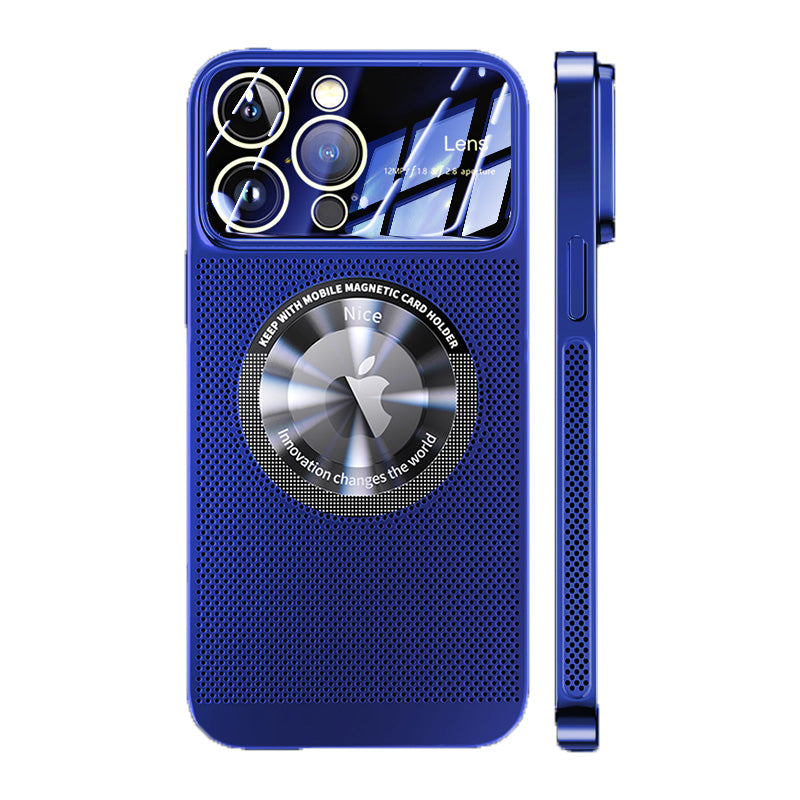 Luxury iPhone Case MagSafe Compatible Heat Dissipation Metal Frame Shockproof Protective Cover Camera Lens Protection Electroplated Design Slim Profile