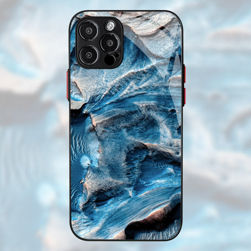 Luxury iPhone Case MagSafe Compatible Marble Texture Shockproof Protective Cover Gold Frame Design Camera Lens Protection Slim Profile