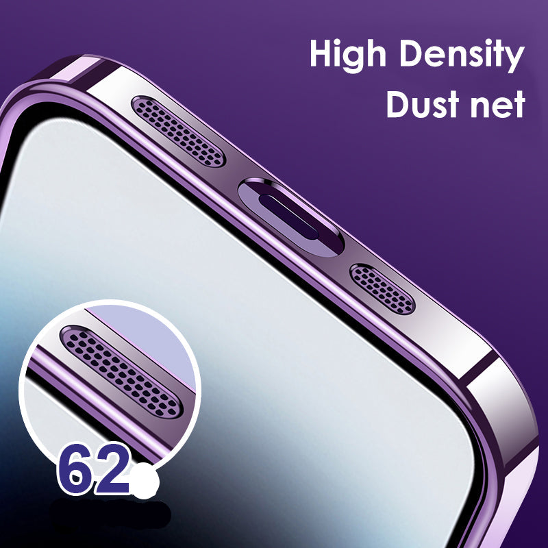 Luxury iPhone Case MagSafe Compatible Matte Ring Stand Shockproof Protective Cover Hard PC Camera Lens Protection Ultra Thin Slim Design