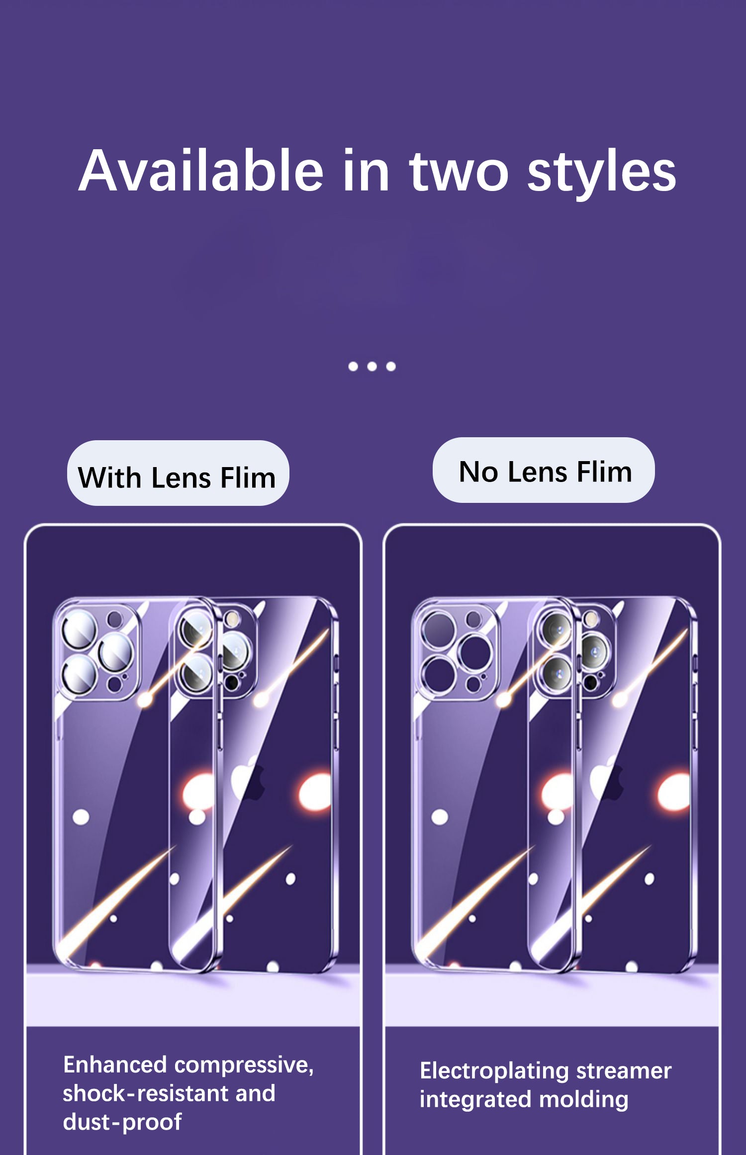 Luxury iPhone Case MagSafe Compatible Transparent Glitter Silicone Shockproof Protective Cover Camera Lens Protection Slim Design