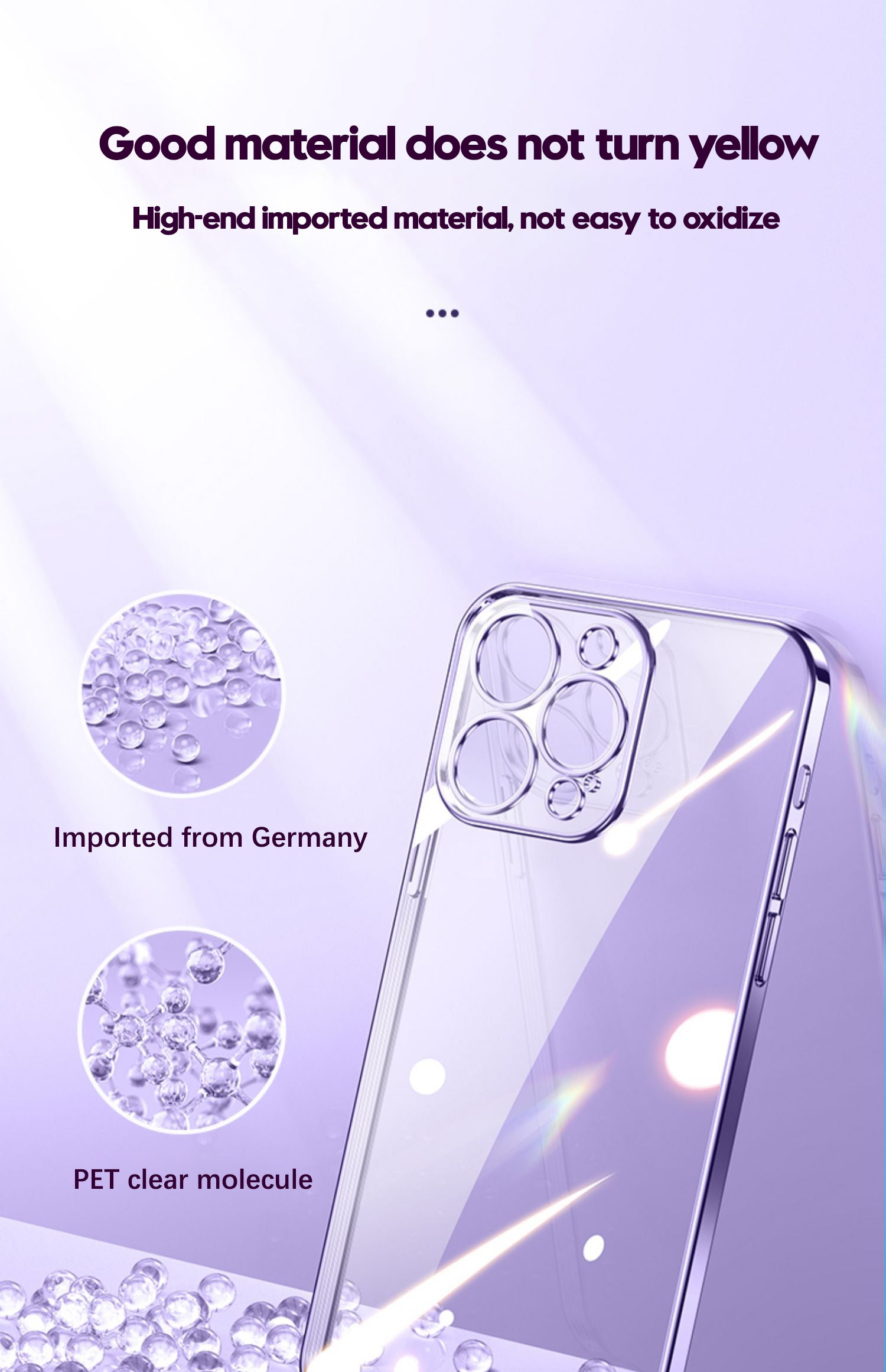 Luxury iPhone Case MagSafe Compatible Transparent Glitter Silicone Shockproof Protective Cover Camera Lens Protection Slim Design