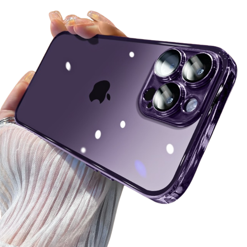 Luxury iPhone Case MagSafe Compatible Transparent Glitter Silicone Shockproof Protective Cover Camera Lens Protection Slim Design