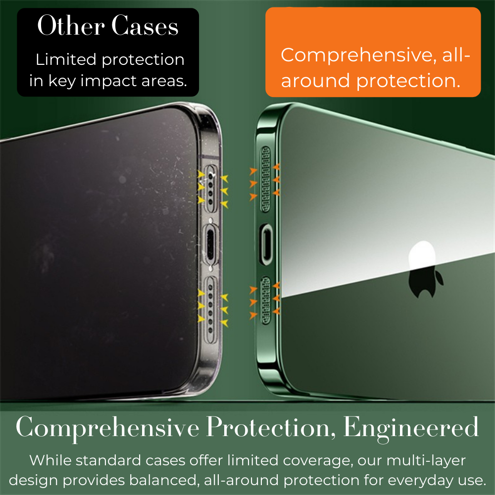 Luxury iPhone Case MagSafe Compatible Transparent Shockproof Protective Cover Clear Hard PC Back Silicone Bumper Camera Lens Protection Ultra Thin