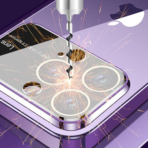 Luxury iPhone Case MagSafe Compatible Transparent Shockproof Protective Cover Clear Hard PC Back Silicone Bumper Camera Lens Protection Ultra Thin