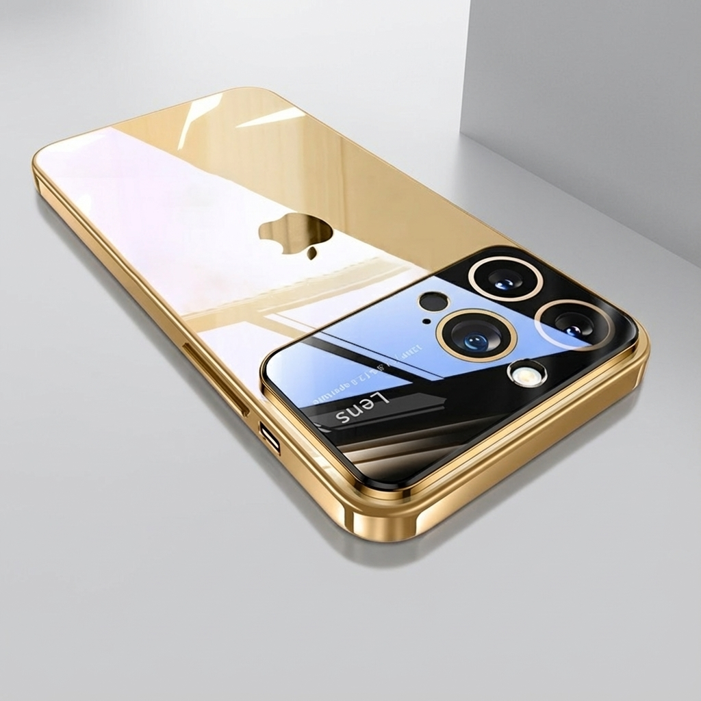 Luxury iPhone Case MagSafe Compatible Transparent Shockproof Protective Cover Clear Hard PC Back Silicone Bumper Camera Lens Protection Ultra Thin