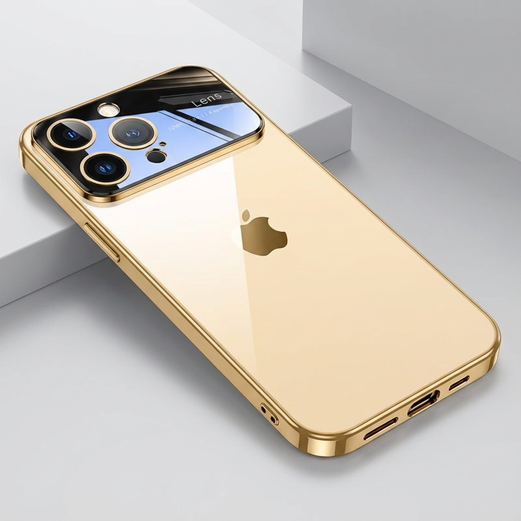 Luxury iPhone Case MagSafe Compatible Transparent Shockproof Protective Cover Clear Hard PC Back Silicone Bumper Camera Lens Protection Ultra Thin