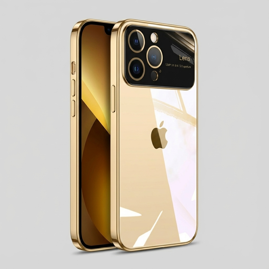 Luxury iPhone Case MagSafe Compatible Transparent Shockproof Protective Cover Clear Hard PC Back Silicone Bumper Camera Lens Protection Ultra Thin