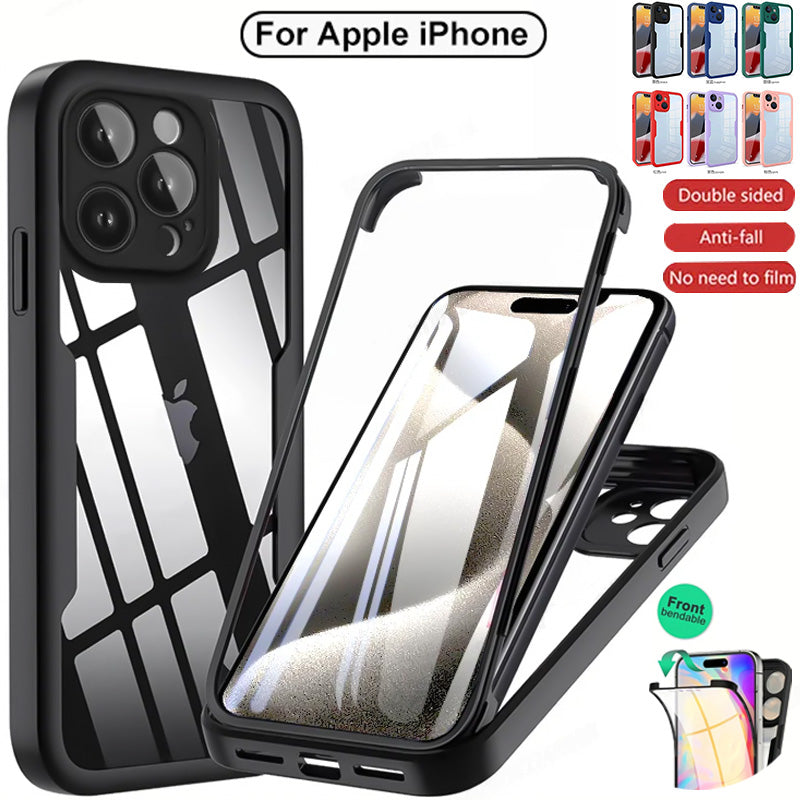 Luxury iPhone Case MagSafe Compatible Transparent Silicone Shockproof Protective Cover Full Body Camera Lens Protection Slim Clear Design