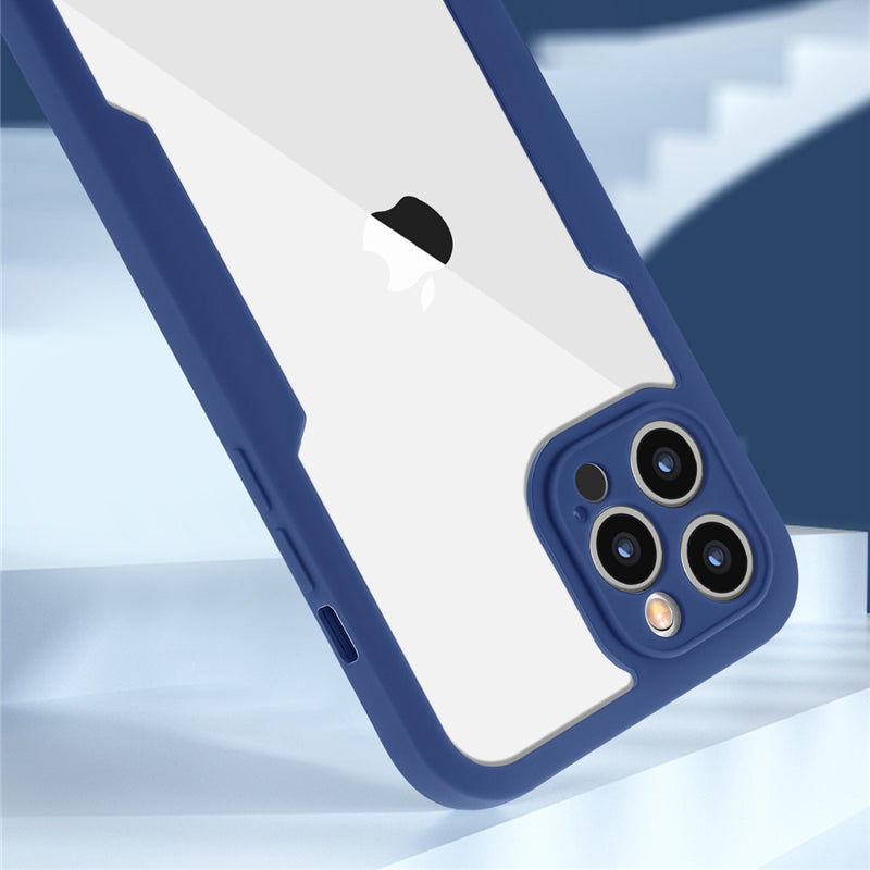 Luxury iPhone Case MagSafe Compatible Transparent Silicone Shockproof Protective Cover Full Body Camera Lens Protection Slim Clear Design
