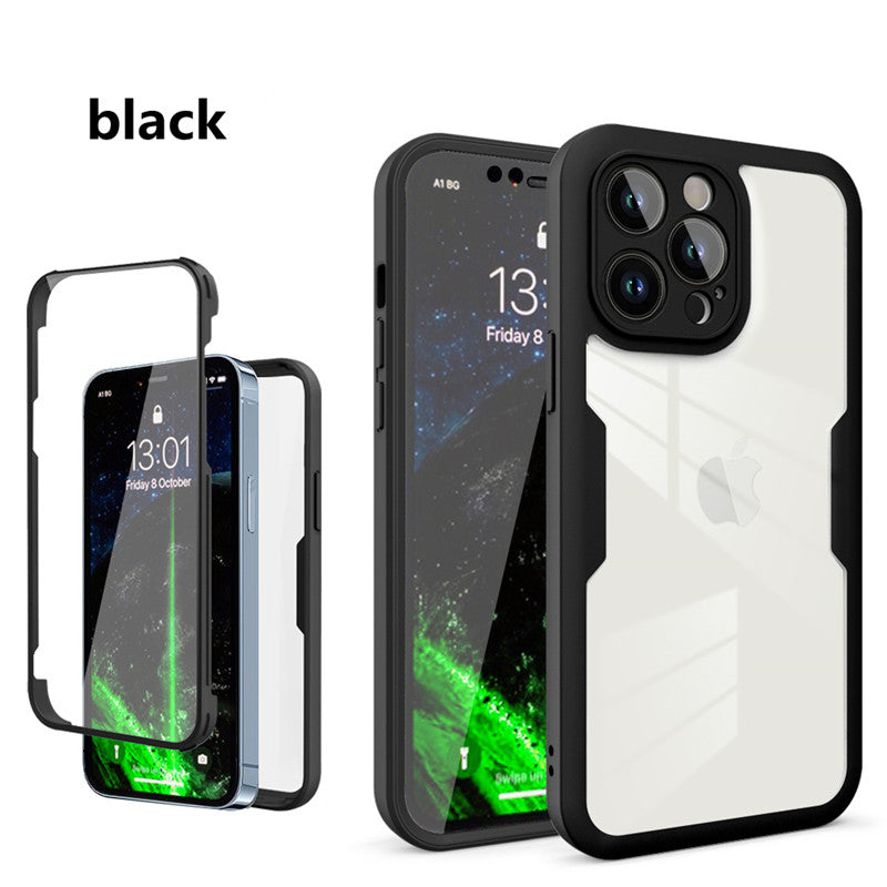 Luxury iPhone Case MagSafe Compatible Transparent Silicone Shockproof Protective Cover Full Body Camera Lens Protection Slim Clear Design