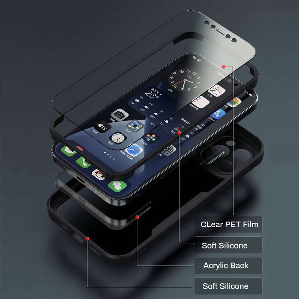Luxury iPhone Case MagSafe Compatible Transparent Silicone Shockproof Protective Cover Full Body Camera Lens Protection Slim Clear Design