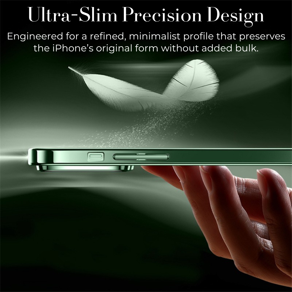 Luxury iPhone Case MagSafe Compatible Transparent Tempered Glass Shockproof Protective Cover Silicone Bumper Camera Lens Protection Ultra Thin