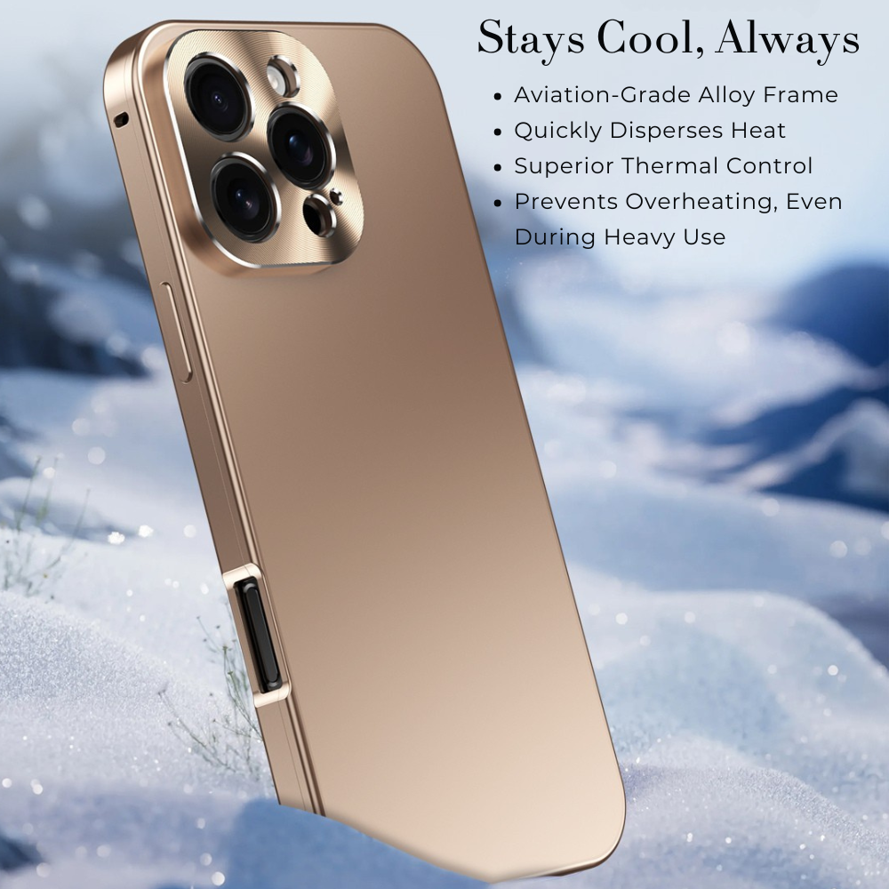 Luxury iPhone Case Magnetic Aluminum Frame Shockproof Protective Cover Full Camera Lens Protection Slim Metal Design Wireless Charging Compatible