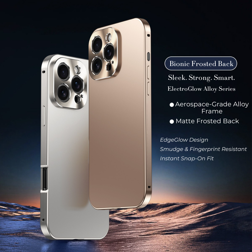 Luxury iPhone Case Magnetic Aluminum Frame Shockproof Protective Cover Full Camera Lens Protection Slim Metal Design Wireless Charging Compatible