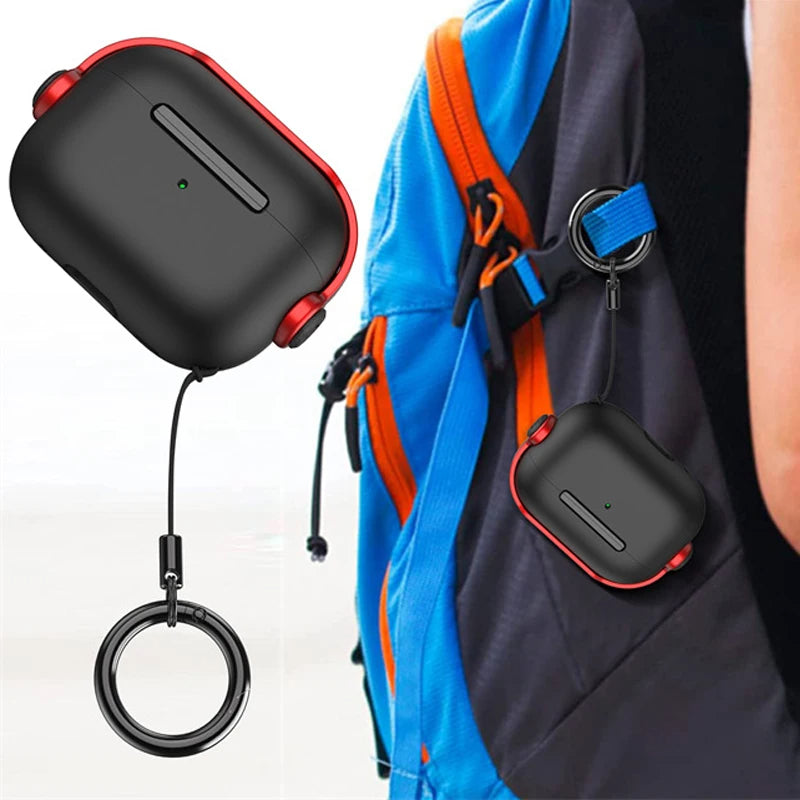 Premium AirPods Case with Lanyard Secure Strap Protective Cover Shockproof Lightweight Design Wireless Charging Compatible