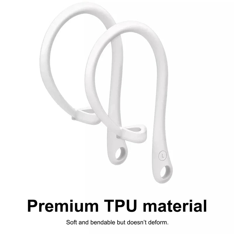 Premium AirPods Ear Hooks Silicone Anti-Slip Secure Fit Sports Ear Support Comfortable Wireless Earbud Accessories