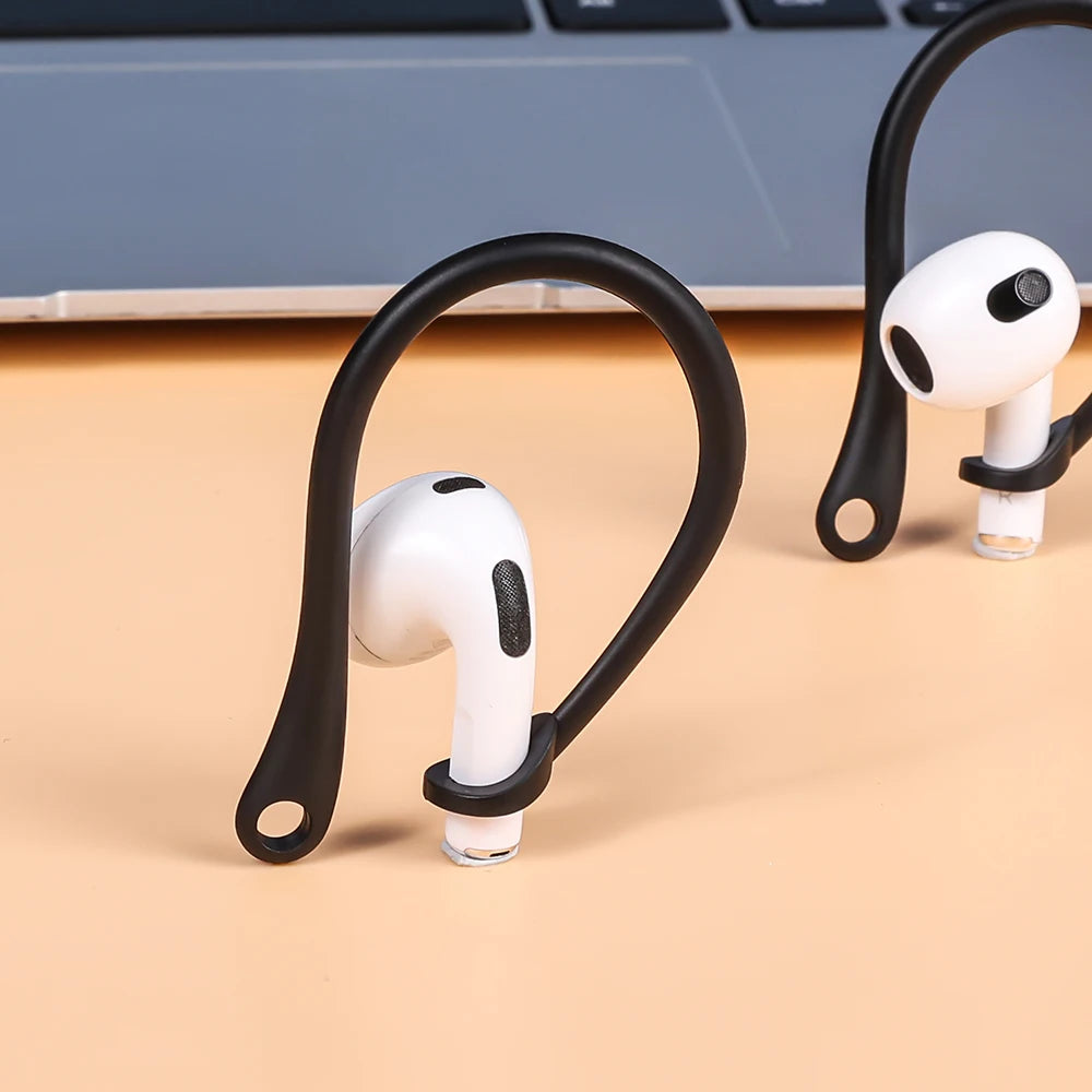 Premium AirPods Ear Hooks Silicone Anti-Slip Secure Fit Sports Ear Support Comfortable Wireless Earbud Accessories