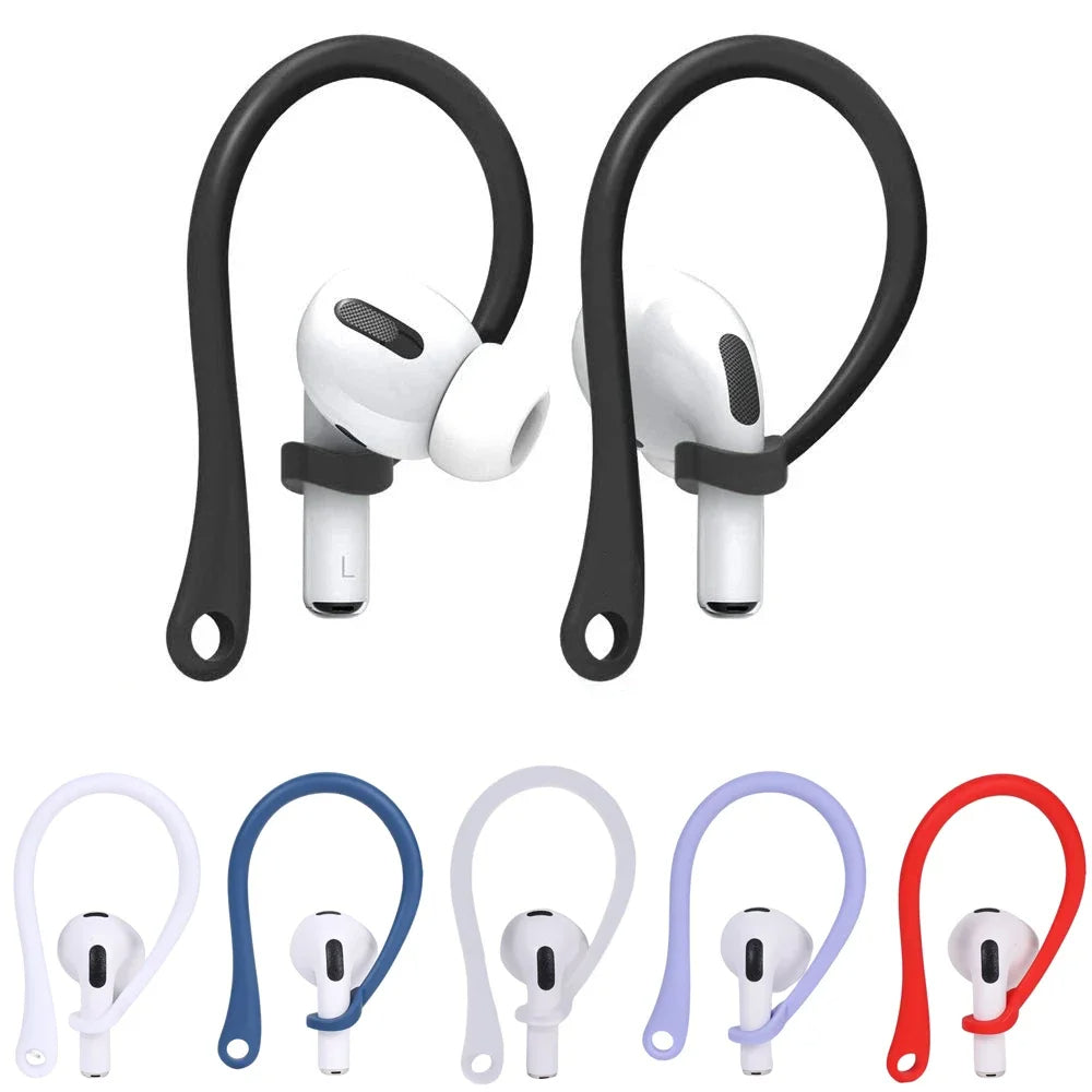 Premium AirPods Ear Hooks Silicone Anti-Slip Secure Fit Sports Ear Support Comfortable Wireless Earbud Accessories