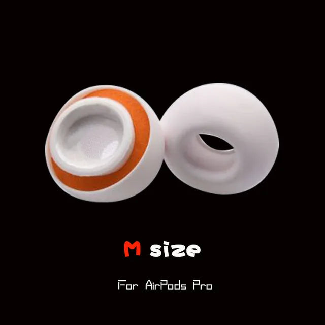 Premium AirPods Ear Tips Memory Foam & Silicone Replacement Comfortable Noise Isolation Multiple Sizes Earbud Accessories