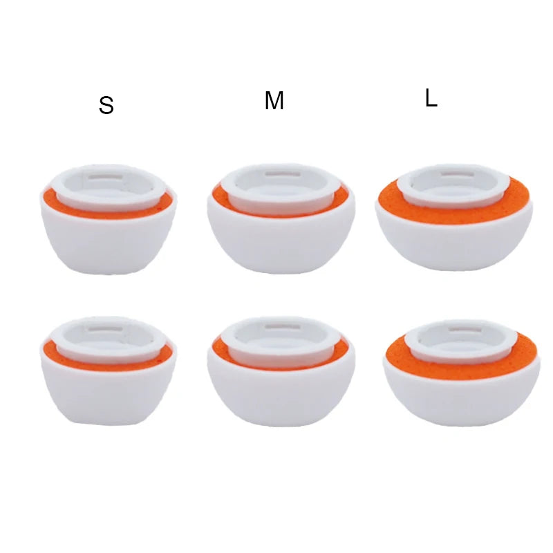 Premium AirPods Ear Tips Memory Foam & Silicone Replacement Comfortable Noise Isolation Multiple Sizes Earbud Accessories
