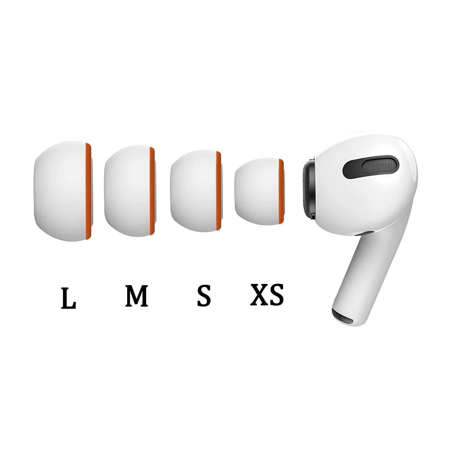 Premium AirPods Ear Tips Memory Foam & Silicone Replacement Comfortable Noise Isolation Multiple Sizes Earbud Accessories