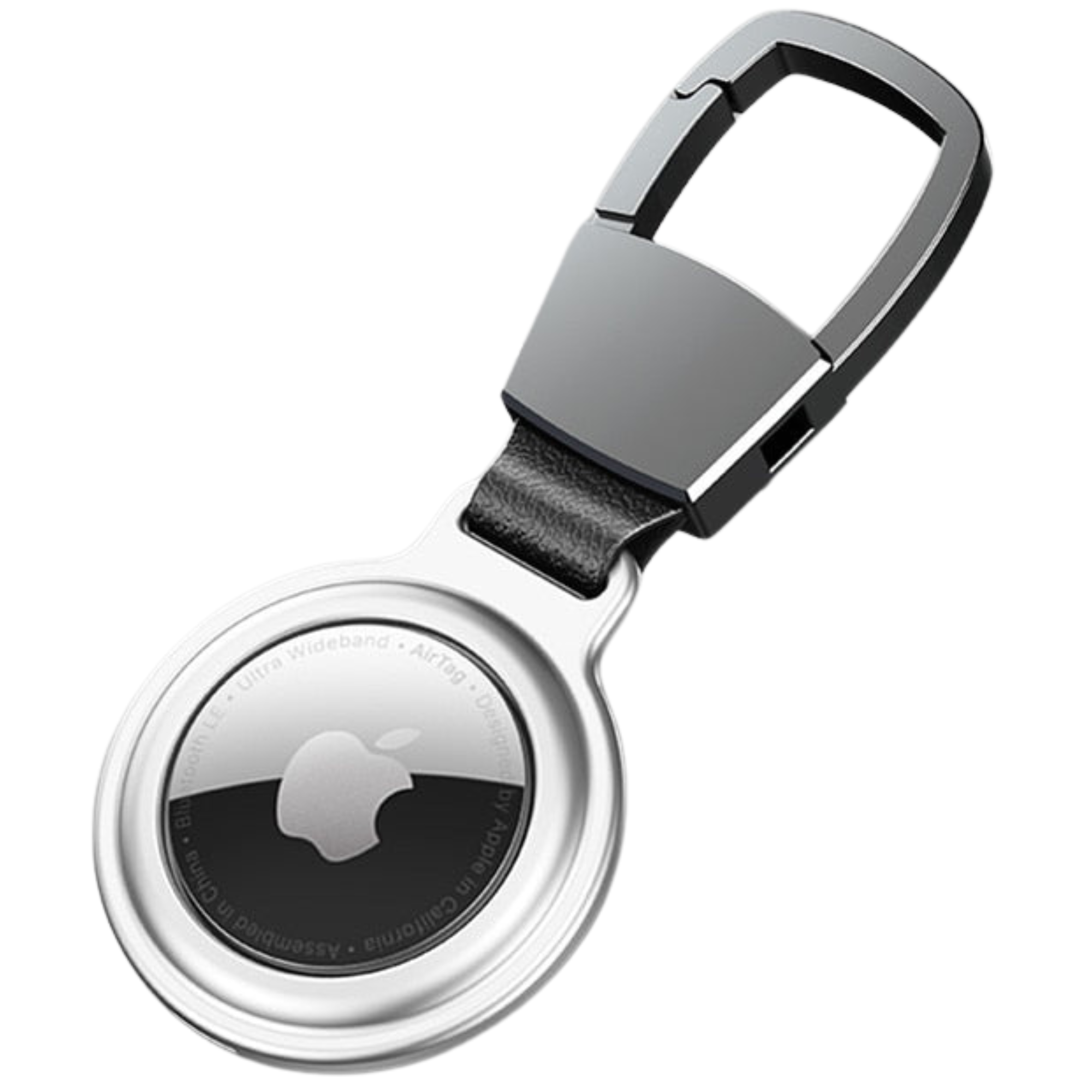 Premium AirTag Case Metal Protective Cover Keychain Clip Shockproof Scratch Resistant Secure Holder