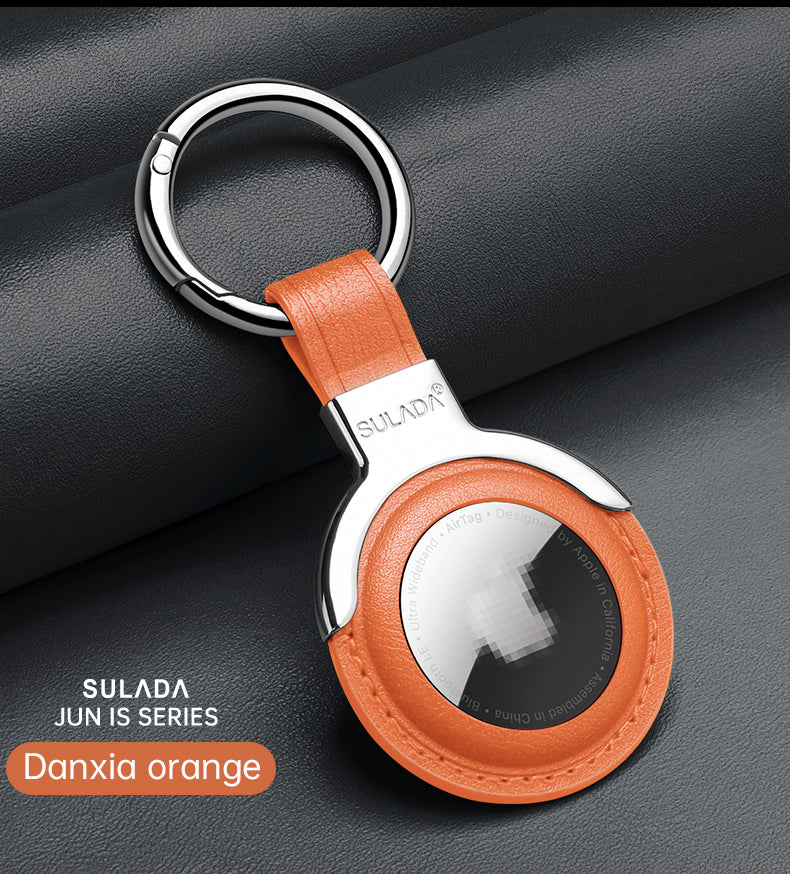 Premium AirTag Case Metal Protective Cover Keychain Clip Shockproof Scratch Resistant Secure Holder