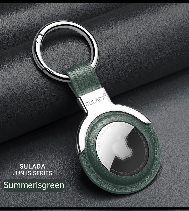 Premium AirTag Case Metal Protective Cover Keychain Clip Shockproof Scratch Resistant Secure Holder