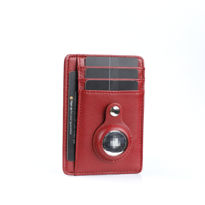 Premium AirTag Wallet Case RFID Blocking Leather Card Holder Slim Magnetic Closure Secure ID Credit Card Storage