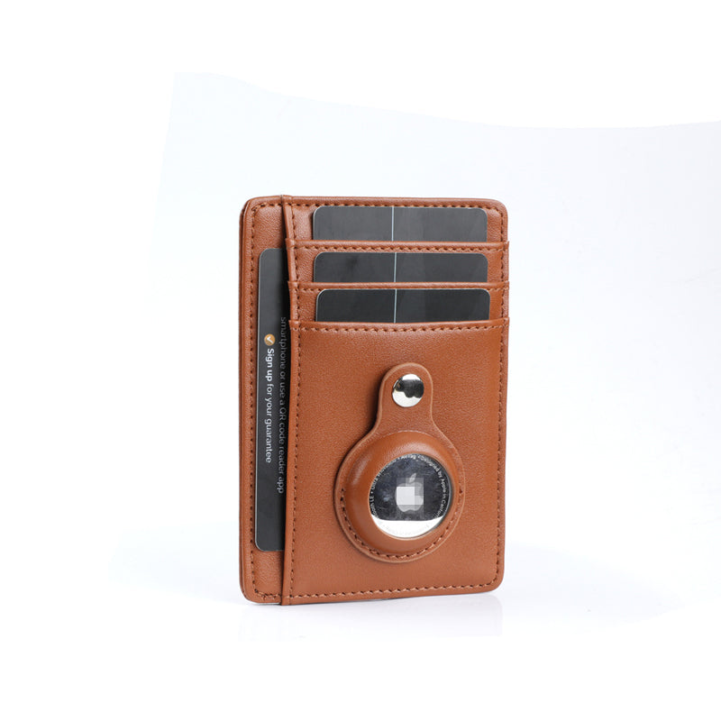 Premium AirTag Wallet Case RFID Blocking Leather Card Holder Slim Magnetic Closure Secure ID Credit Card Storage