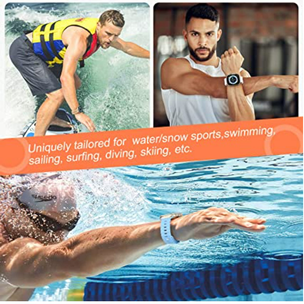 Premium Apple Watch Band Ocean Strap Soft Silicone Sport Wristband Adjustable Secure Fit Comfortable Durable Design
