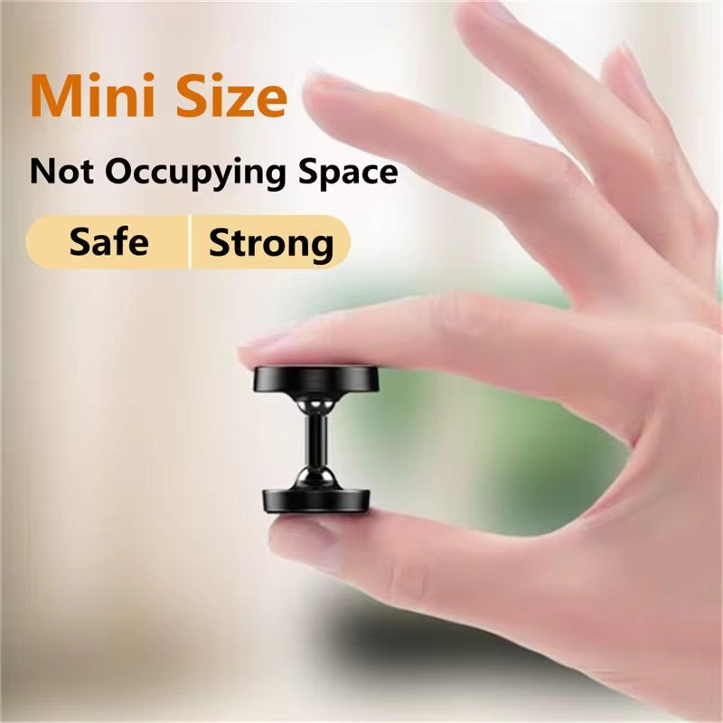 Premium Car Phone Mount Magnetic 360 Rotation Secure Grip Dashboard Holder Smartphone Compatible GPS Mount