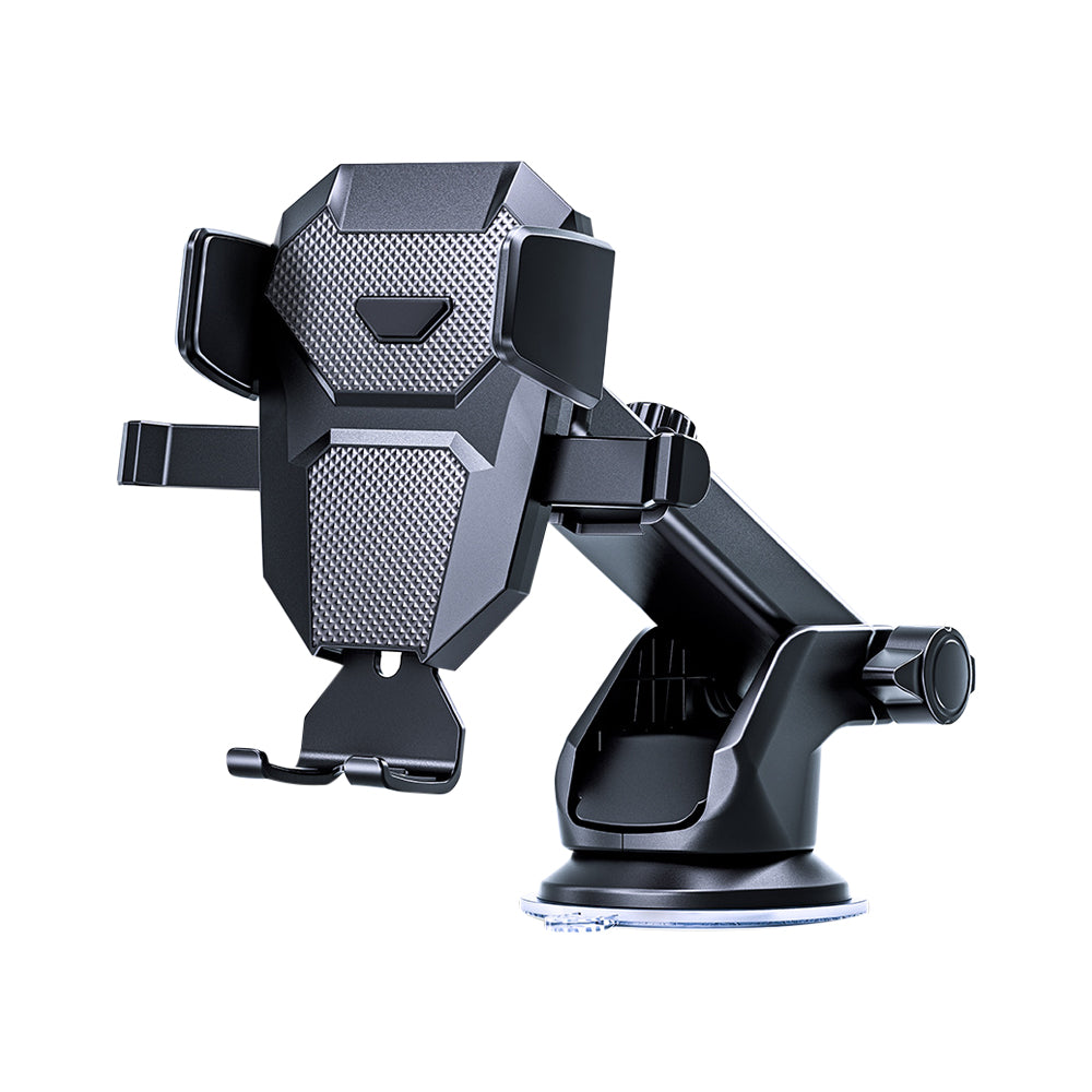 Premium Car Phone Mount Suction Cup 360 Rotation Secure Grip Dashboard Windshield Holder Smartphone Compatible