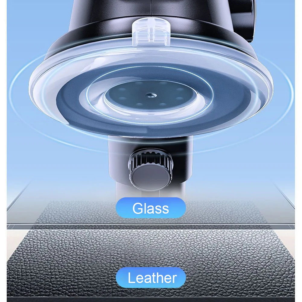 Premium Car Phone Mount Suction Cup 360 Rotation Secure Grip Dashboard Windshield Holder Smartphone Compatible