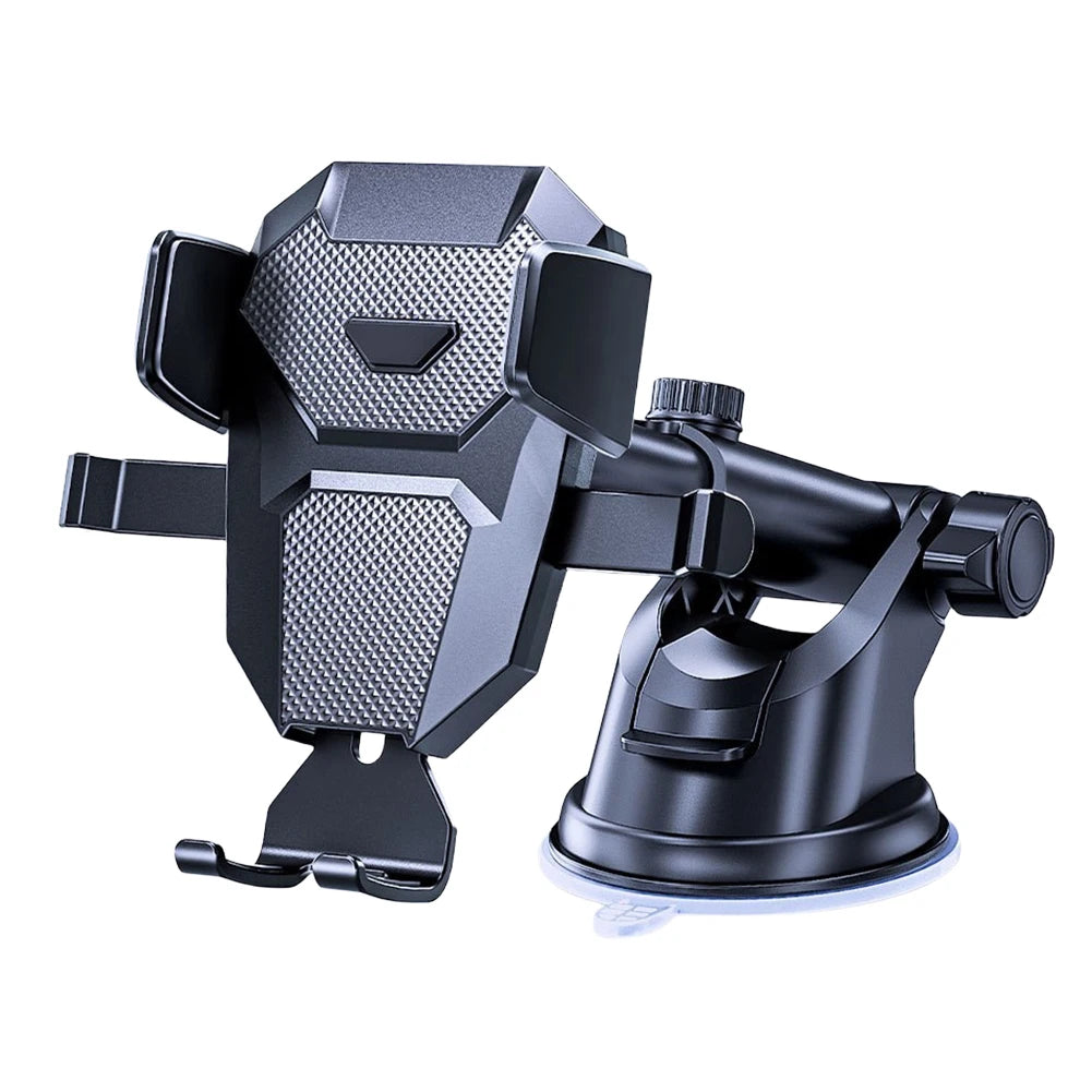 Premium Car Phone Mount Suction Cup 360 Rotation Secure Grip Dashboard Windshield Holder Smartphone Compatible