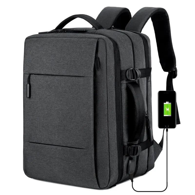 Premium Laptop Backpack Waterproof Expandable USB Charging Business Travel Backpack Large Capacity 13–17 Inch Laptop Compatible