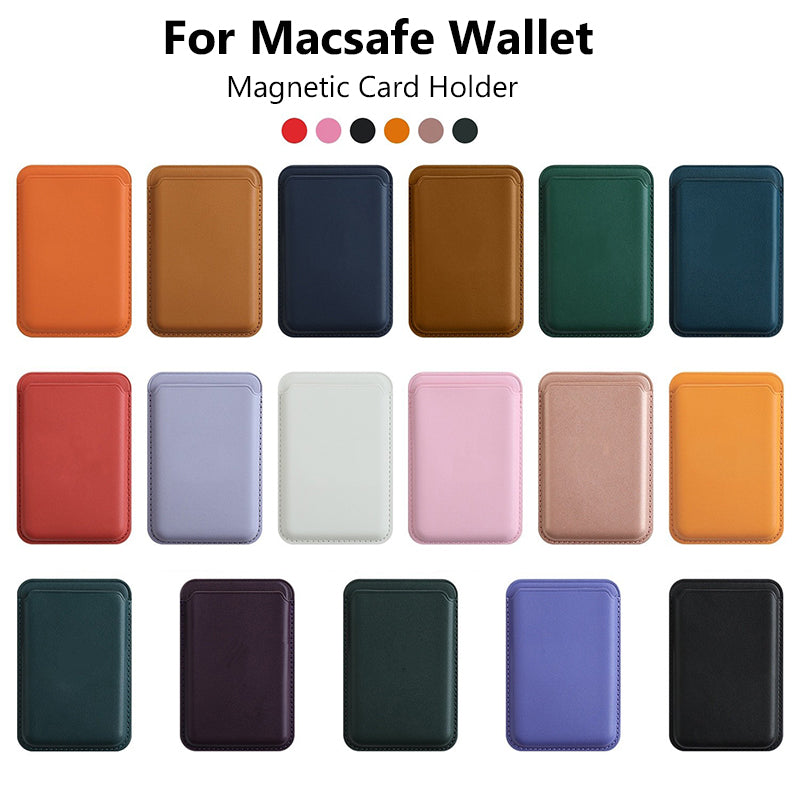 Premium MagSafe Wallet Magnetic Card Holder Leather Case Slim Detachable Phone Wallet Secure Card Storage