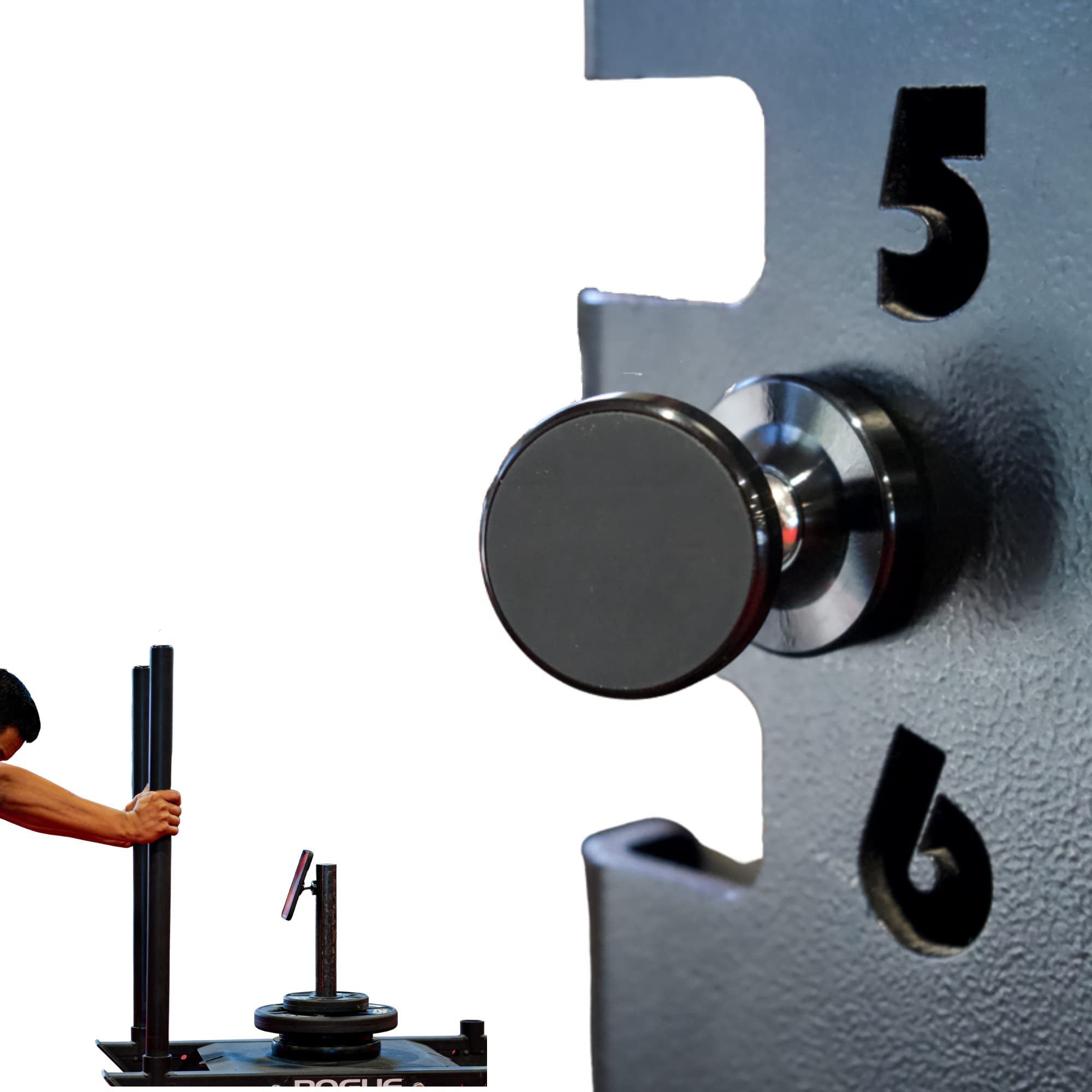 Premium Magnetic Phone Holder Dual Magnet 360 Rotation Gym Mount Secure Grip Smartphone Compatible Fitness Training Stand