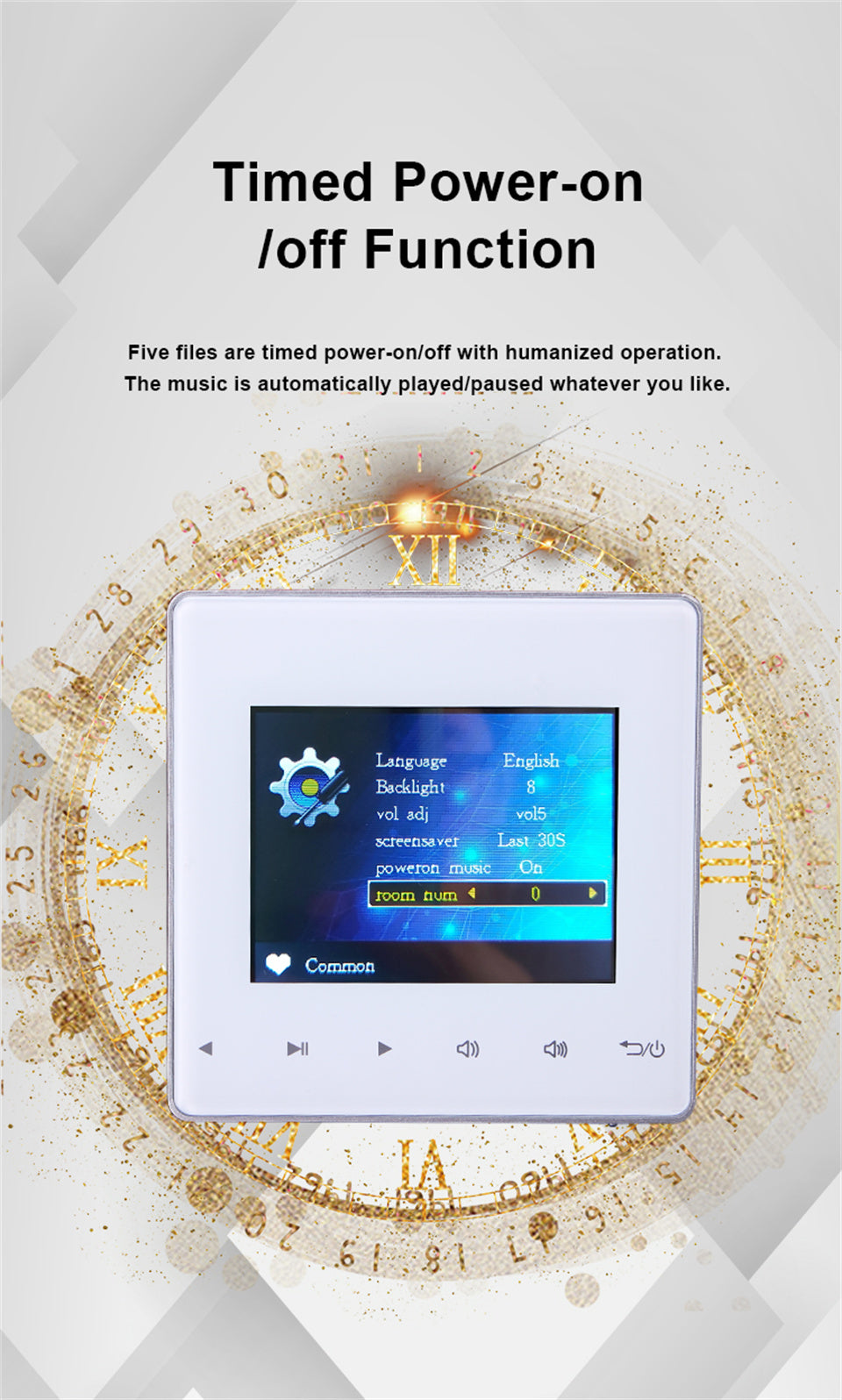 Premium Mini Bluetooth Speaker Amplifier 2.8 Inch HD Display Stereo Sound System FM AUX Wireless Audio Center