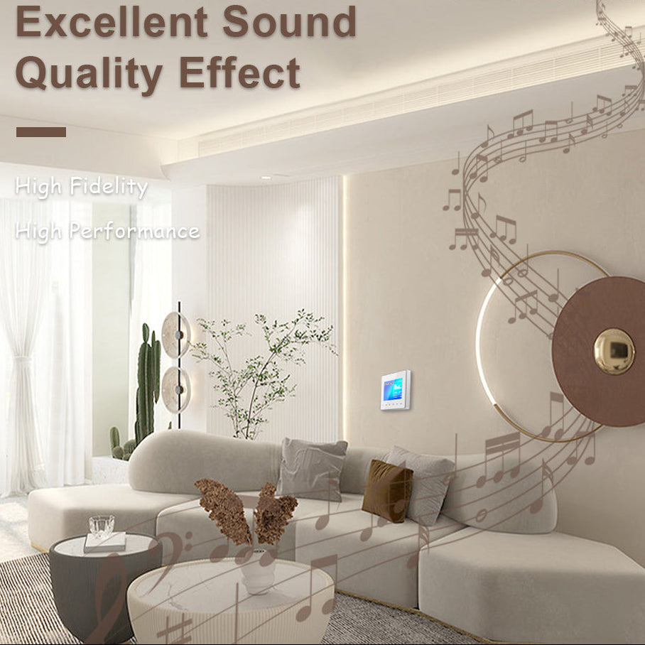 Premium Mini Bluetooth Speaker Amplifier 2.8 Inch HD Display Stereo Sound System FM AUX Wireless Audio Center