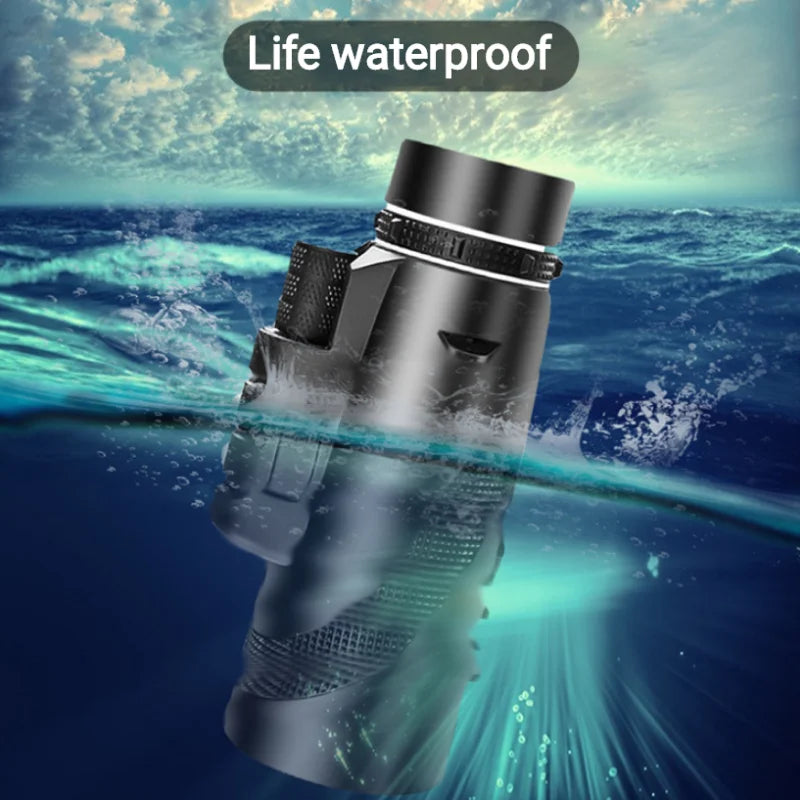 Premium Monocular Telescope HD Zoom Portable Folding Long Range Viewing Smartphone Compatible Outdoor Travel Scope