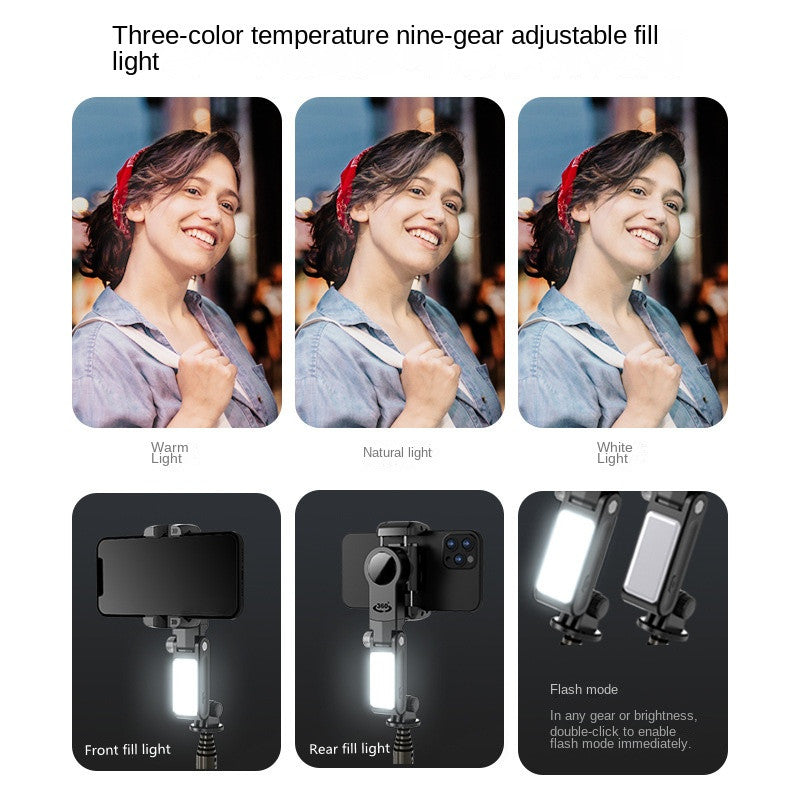 Premium Phone Gimbal Stabilizer 360 Rotation Selfie Stick Tripod Bluetooth Remote Smartphone Video Photography Stabilizer