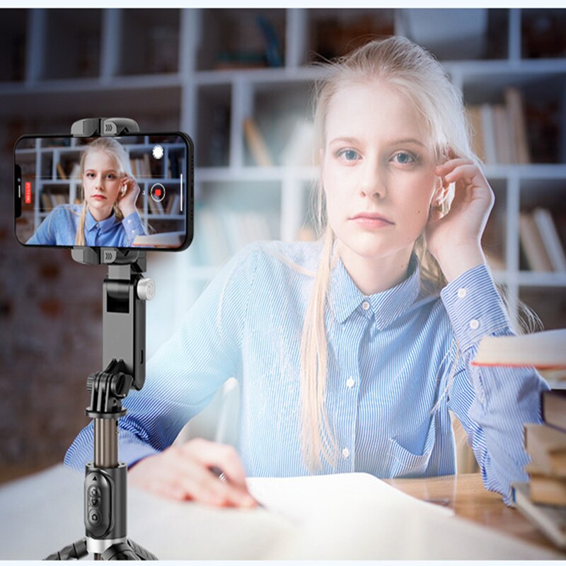 Premium Phone Gimbal Stabilizer 360 Rotation Selfie Stick Tripod Bluetooth Remote Smartphone Video Photography Stabilizer