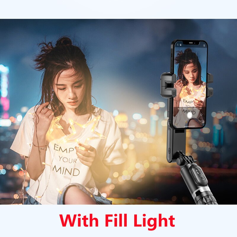 Premium Phone Gimbal Stabilizer 360 Rotation Selfie Stick Tripod Bluetooth Remote Smartphone Video Photography Stabilizer