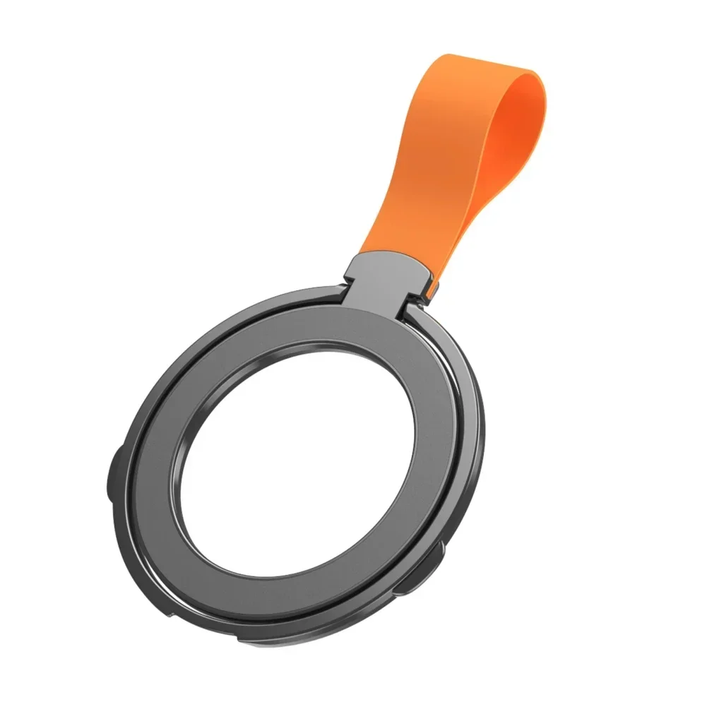 Premium Phone Ring Holder MagSafe Compatible Magnetic Grip Strap Stand Detachable Smartphone Holder Secure Grip