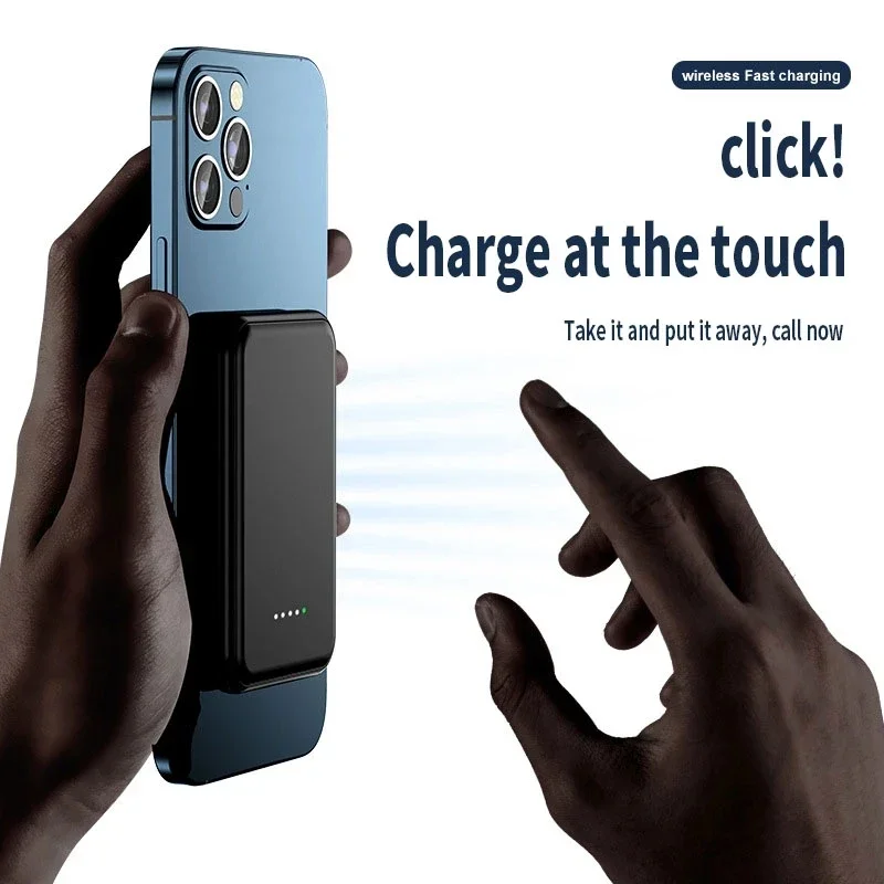 Premium Power Bank 10000mAh MagSafe Compatible Wireless Charger PD Fast Charging Portable Battery Pack Slim Magnetic Design