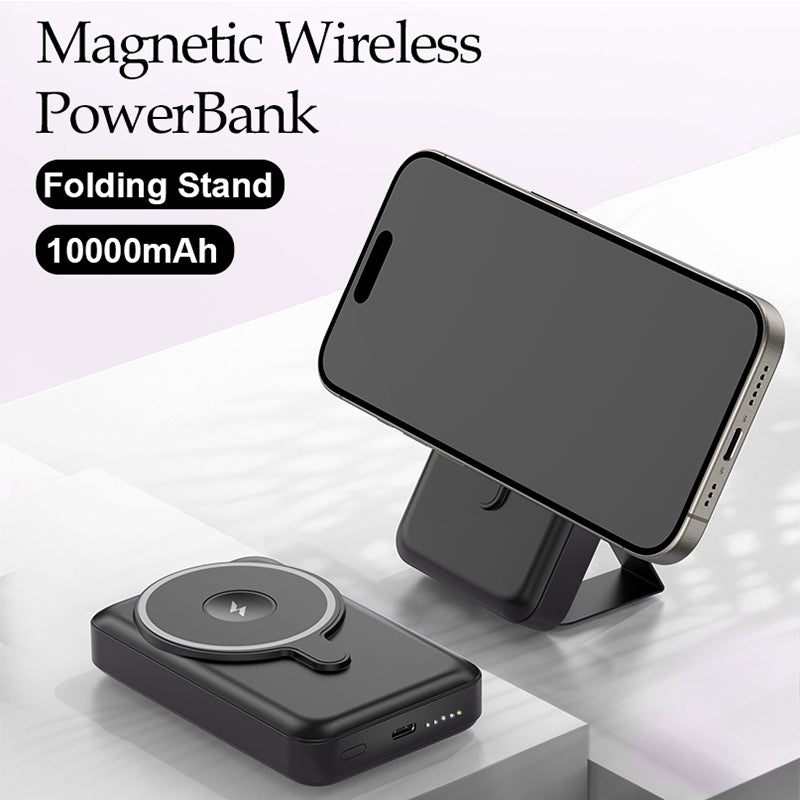 Premium Power Bank 10000mAh MagSafe Compatible Wireless Charger PD Fast Charging Portable Battery Pack Slim Magnetic Design