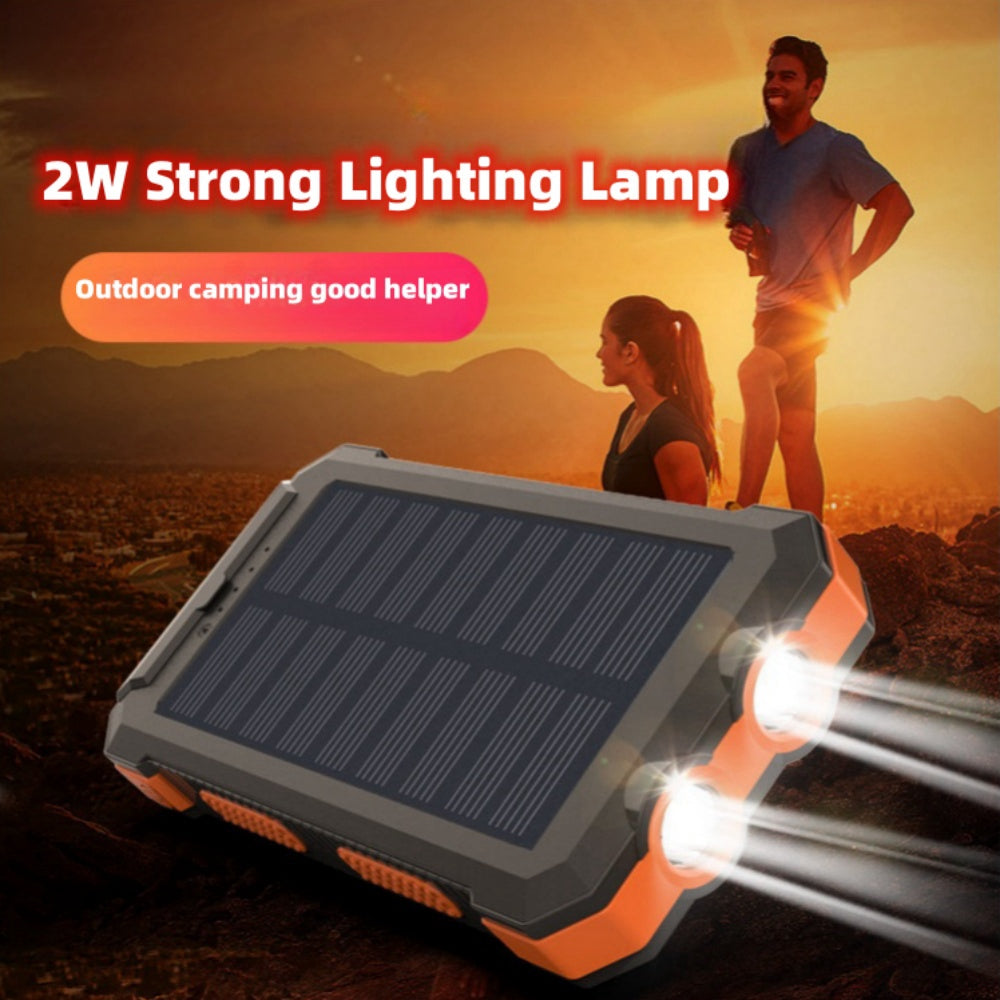 Premium Power Bank 20000mAh Solar Charger Fast Charging Portable Battery Pack LED Flashlight Outdoor Travel