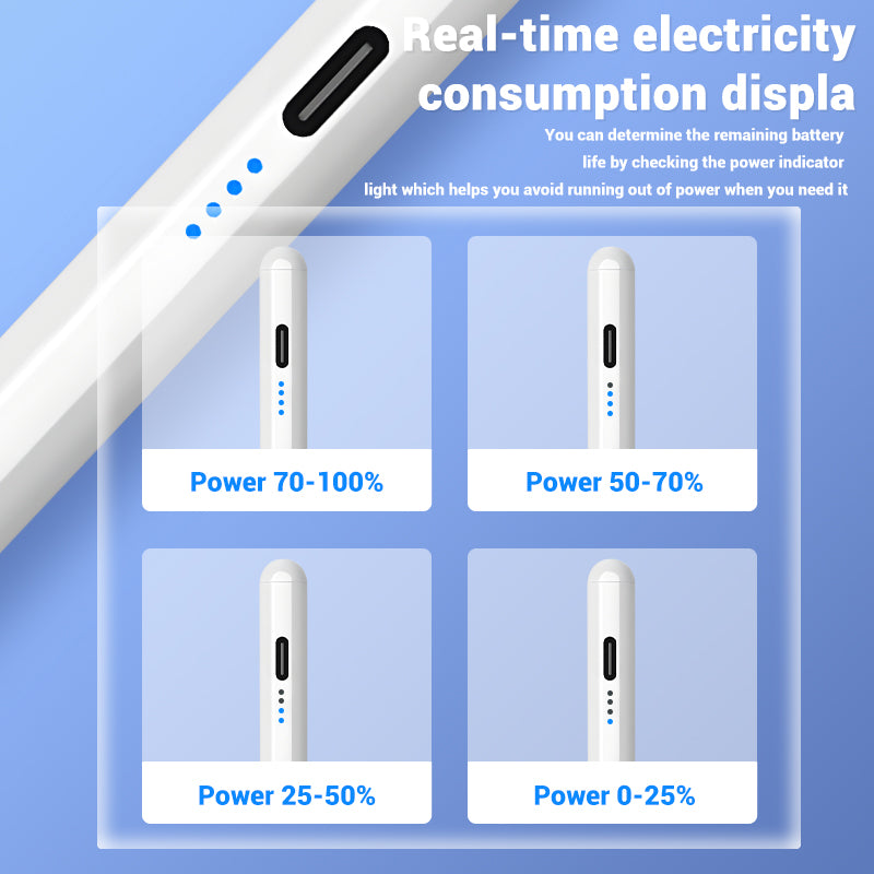 Premium Stylus Pen for Touchscreens Bluetooth Compatible Precision Tip Power Display Rechargeable Universal Tablet Pen